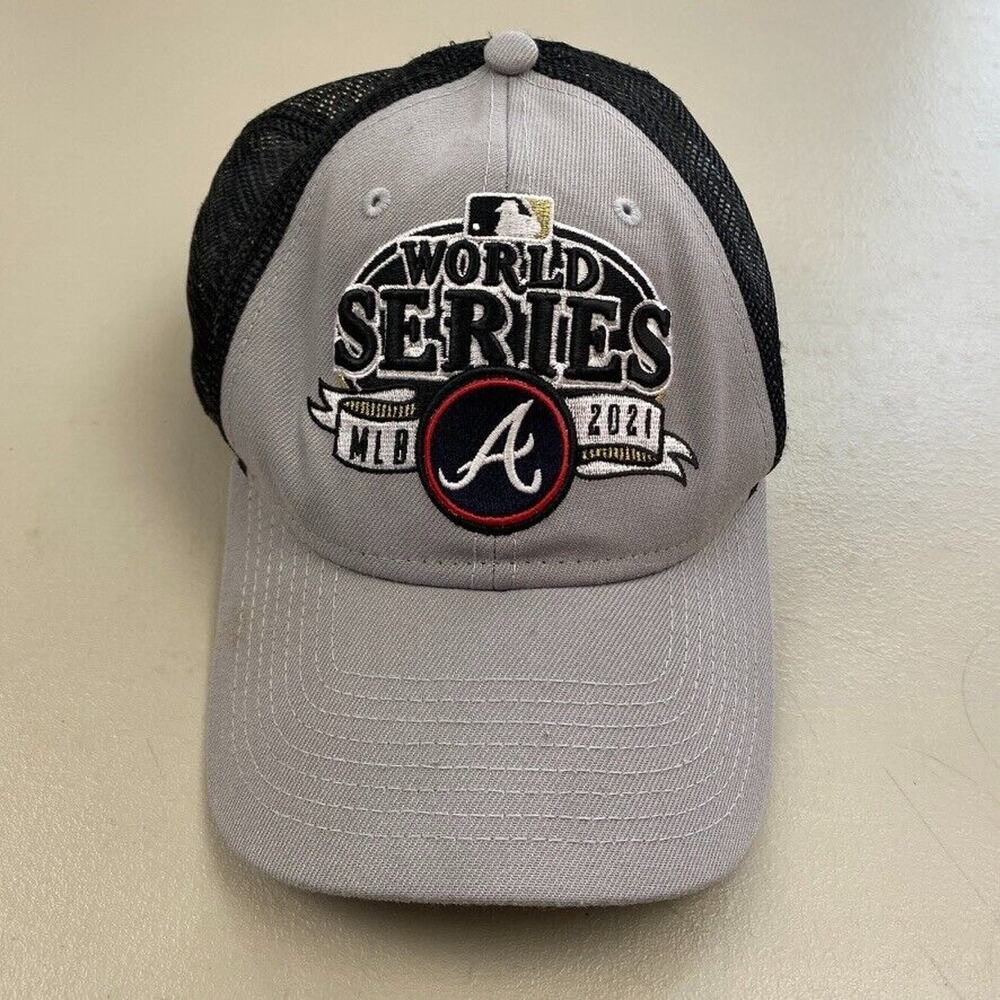 Atlanta Braves Mesh Snapback Cap New Era 9Forty 2021 World Series On-Field Hat